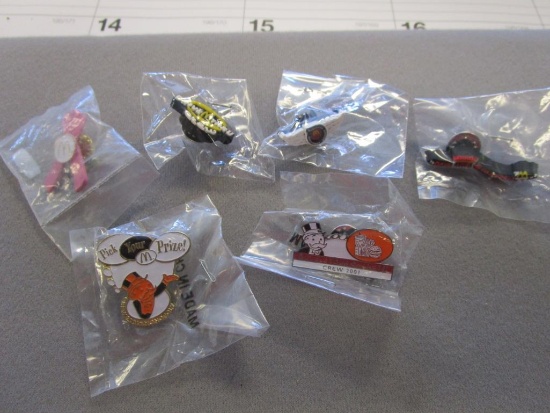 Lot of 5 McDonald's Crew Morale Pins
