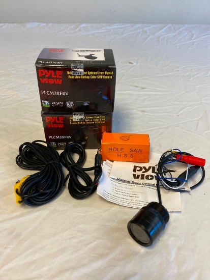 2 Universal Mount Front/Rear View Backup Cameras