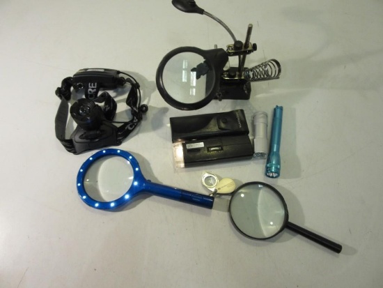 Magnifying Glasses Flashlights & Soldering Stand