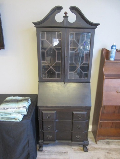 Antique Black Hutch with keys