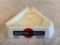 Vintage Martini & Rossi White Ceramic Triangle Ashtray Red Logo Made in Italy