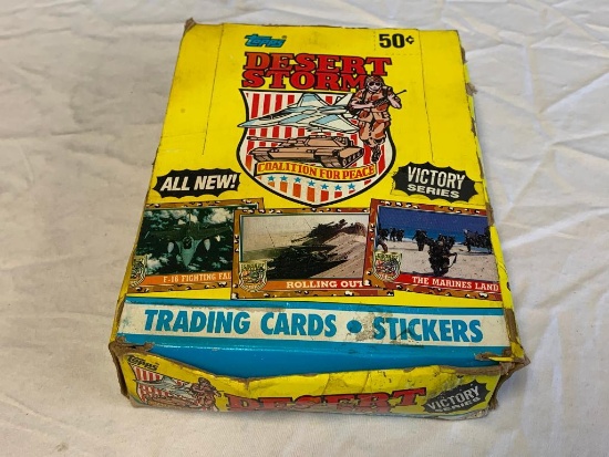 1991 Topps Desert Storm Trading Card Wax Box 36 Packs Victory Series