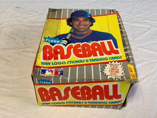 1989 Fleer Baseball Wax Box - 36 Unopened Packs - Ken Griffey Jr Rc??