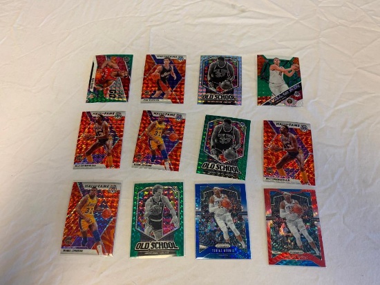 Lot of 12 2019-20 Mosaic Basketball PRIZM REFRACTOR Insert Cards