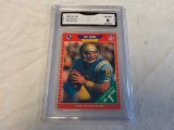 TROY AIKMAN Cowboys 1989 Pro Set Football ROOKIE Card Graded 8 NM-MT