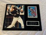 FRANK THOMAS White Sox Wall Plaque with Photo and Trading Card