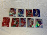 Lot of 9 2019-20 Mosaic Basketball PRIZM REFRACTORS Insert Cards