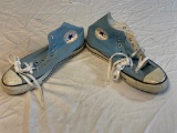 Pair if used Light Blue Converse All-Star High Top Shoes Size 10 Men's