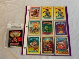 Lot of 30 Original 1980's Garbage Pail Kids Stickers plus sealed Pack