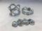 Lot of 3 Silver-Tone Bracelets