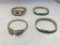 Lot of 4 Gold-Tone Bracelets