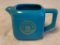 Bacardi Rum Blue Gold Bat Logo Ceramic Pitcher Enjoyable Always and All Ways