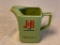 Vintage J & B Scotch Whisky Barware Advertising Pitcher Green Ceramic 6