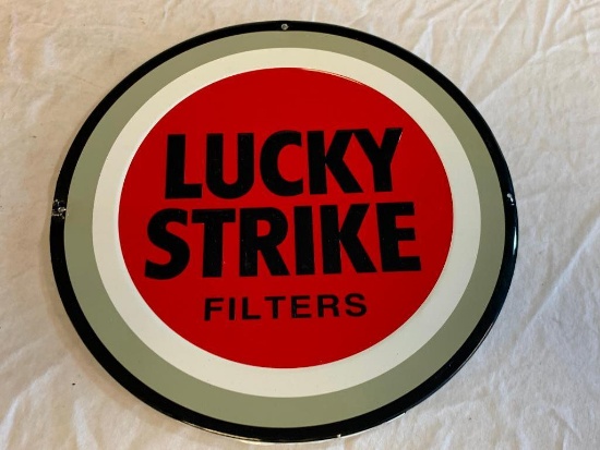 LUCKY STRIKE Filters Reproduction Metal Round Sign