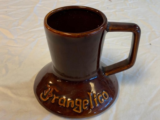 Vintage FRANGELICO Hazelnut Liquor Non Slip Coffee 4" Mug Italy