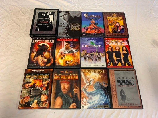 Lot of 12 DVD Movies-Ghostbusters, Highlanderr 2, Clash Of The Titans, Marine and others