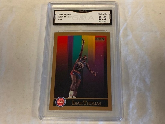 ISIAH THOMAS 1990 Skybox Basketball Card Graded 8.5 NM-MT+