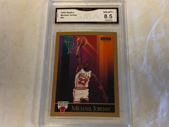 MICHAEL JORDAN 1990 Skybox Basketball Card Graded 8.5 NM-MT+