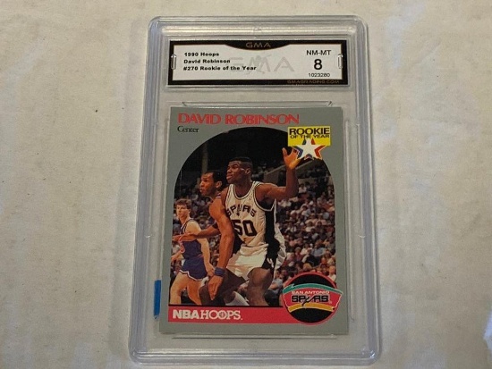 DAVID ROBINSON 1990 Hoops Basketball Card Graded 8 NM-MT