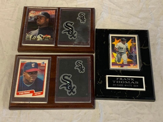 FRANK THOMAS White Sox Lot of 3 Trading Cards Wall Plaques