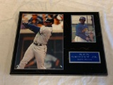 KEN GRIFFEY JR Mariners Wall Plaque with photo and Trading Card