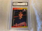 JOHN SMOLTZ 1989 Donruss Baseball ROOKIE Card Graded 5 EX