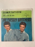 THE EVERLY BROTHERS ?? Stick With Me Baby / Temptation 45 RPM 1961 Record