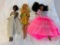 Lot of 3 Vintage BARBIE Dolls with outfits