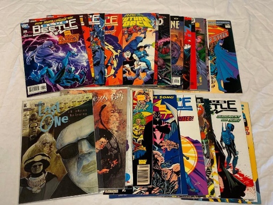Lot of 26 Comic Books-Batman Robin, Blue Beetle, Superman and others