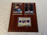 O'NEAL and HARDAWAY Orlando Magic Wall Plaque with Trading Cards