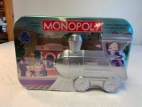 Monopoly Board Game in Embossed Train Tin NEW