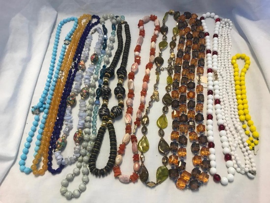 Lot of 12 Misc. Costume Jewelry Necklaces