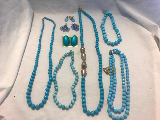 Lot of Misc. Blue Jewelry
