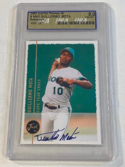 GUILLERMO MOTO 2000 Just AUTOGRAPH Graded 8