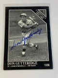 DON GUTTERIDGE Cardinals AUTOGRAPH Baseball Card