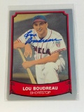 LOU BOUDREAU Indians AUTOGRAPH Baseball Card