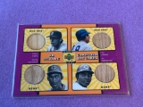 2001 UD Decade Game Used Bat Cards 4 Panels
