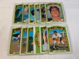 Lot of 12 RED SOX 1972 Topps Baseball Cards