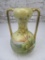 Hand painted gold-handled vase made in Japan
