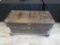 Antique Wooden 2-Compartment Chest with Key 45