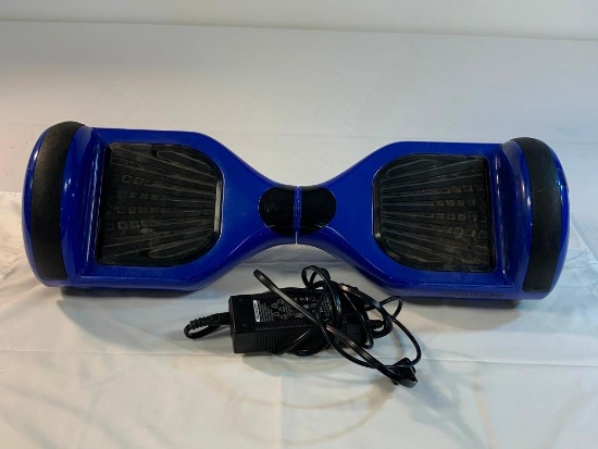 Blue Hoverboard with charger Working condition