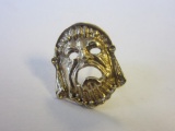 14K Gold 2g Greek Drama Mask Pin