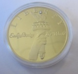 24K Gold Plated Statue of Liberty Anniversary Coin