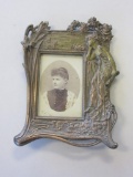 Antique Photograph of Nouveau Lady 8.5