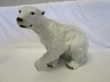 Royal Dux Bohemia textured polar bear figure