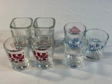 Lot of 7 vintage Shot Glasses