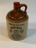 Vintage Platte Valley Corn Whiskey Pub Jug