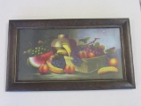 Vintage Framed Print of Bowl of Fruit 24