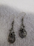 925 sterling drop pierced earrings