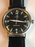 Omega Seamaster Black Face Men's Wristwatch